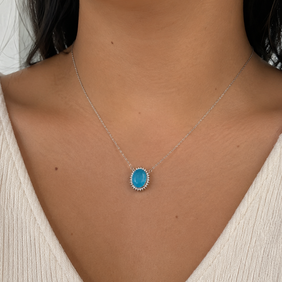 Collar Turmalina caribe