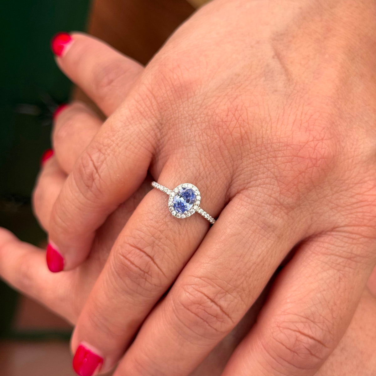 Anillo Celeste Tanzanita