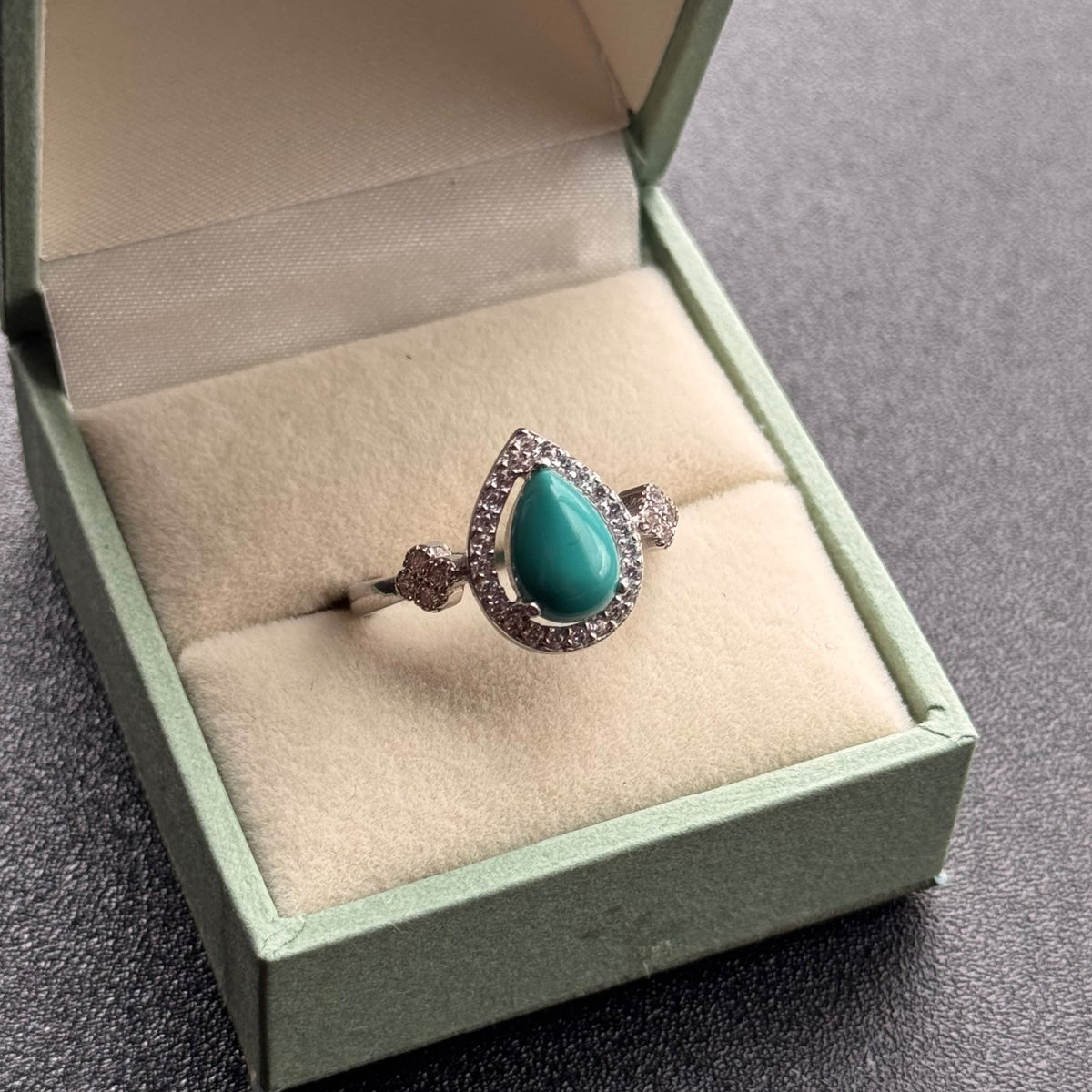 Anillo Gota Turquesa