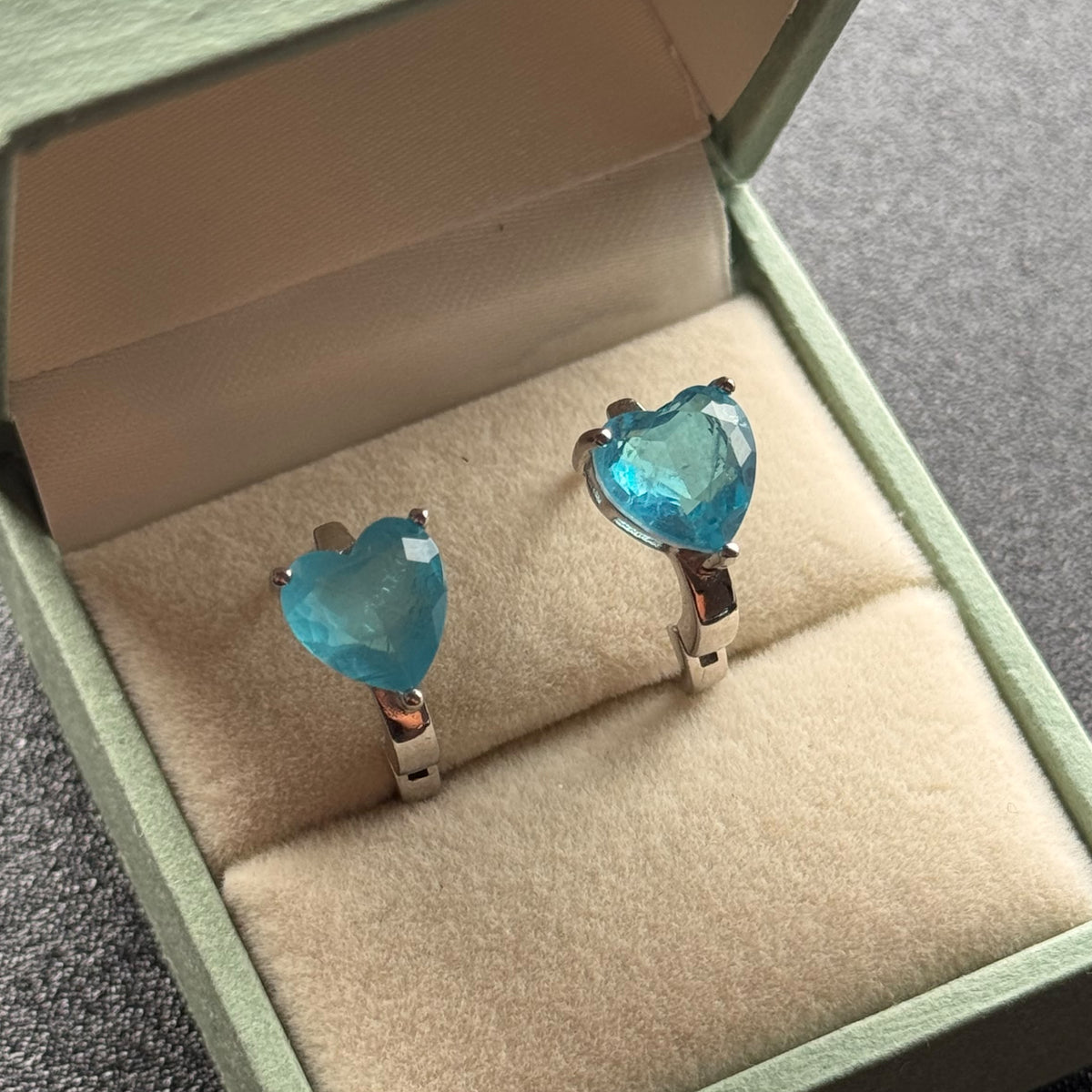 Aretes Aqua Heart