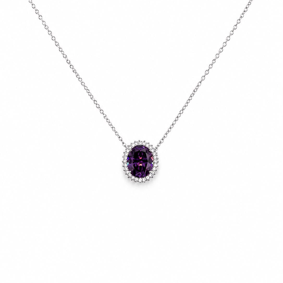 Collar Amatista Oval