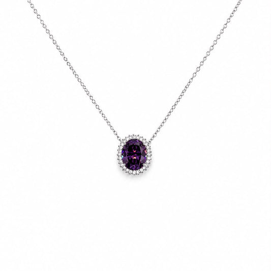 Collar Amatista Oval