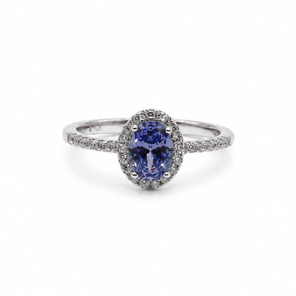 Anillo Celeste Tanzanita