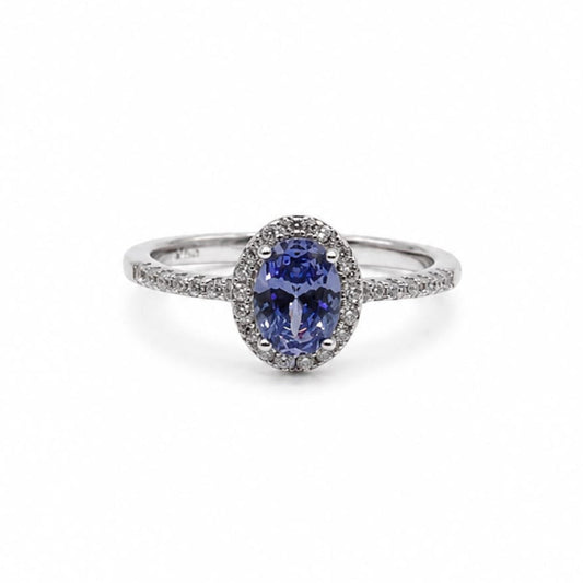 Anillo Celeste Tanzanita