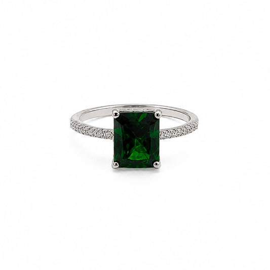 Anillo Esmeralda Brillante