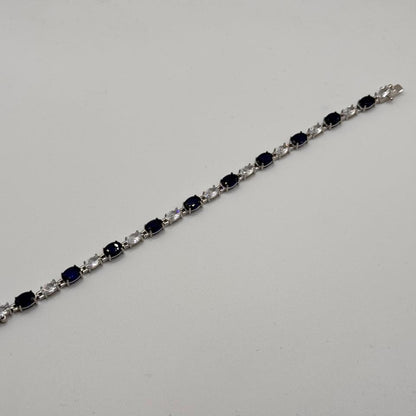 Brazalete zafiro oval