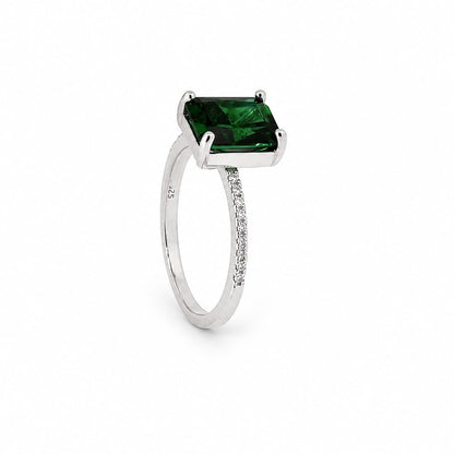 Anillo Esmeralda Brillante
