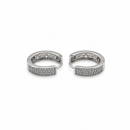 Arete huggie flor