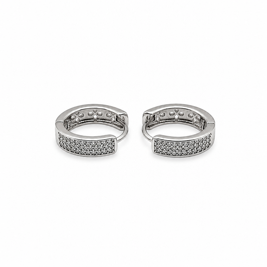 Arete huggie flor