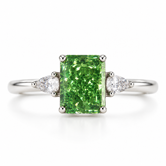Anillo Aveline Elegancia natural. Plata Ley 925 con recubrimiento de rodio.