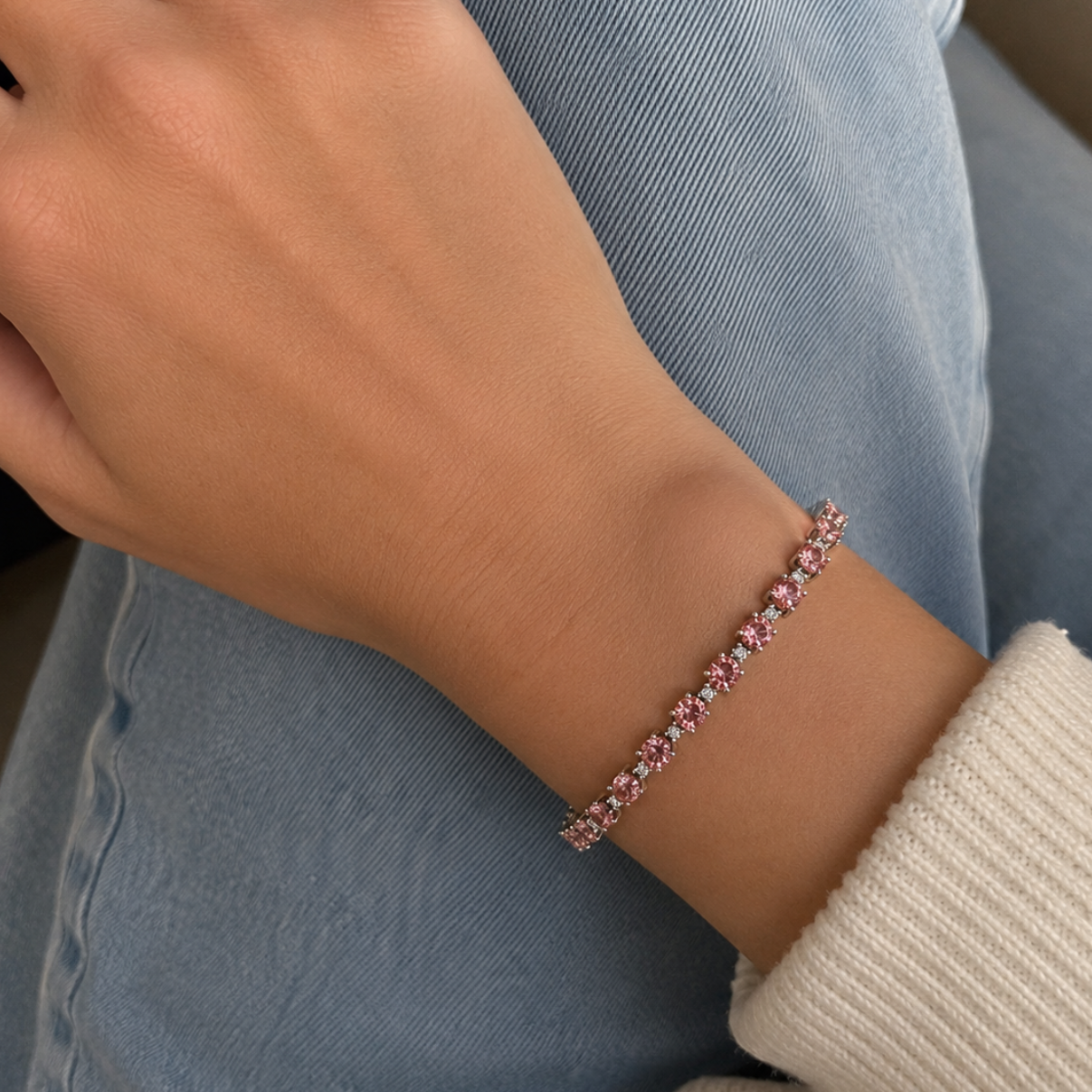 Brazalete morganita rose