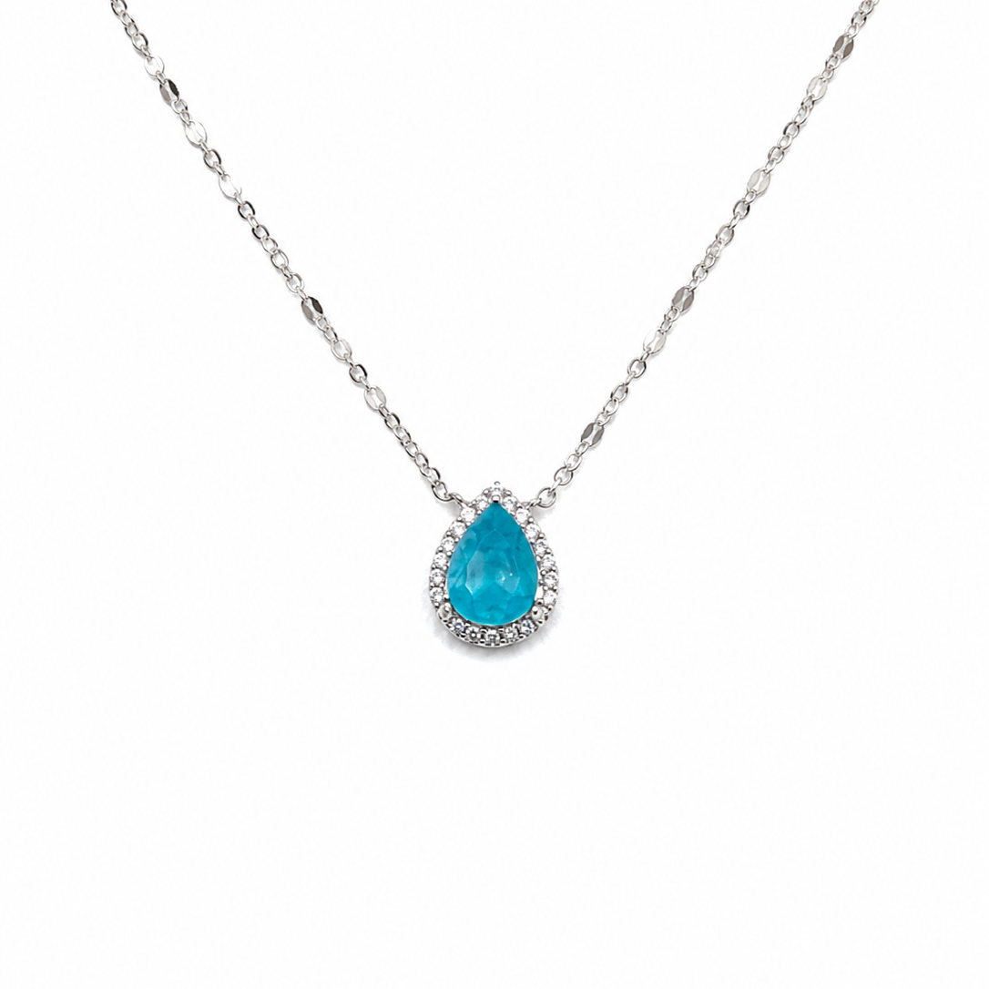 Collar lagrima celeste