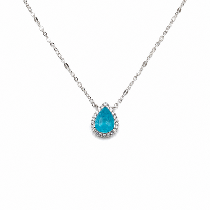 Collar lagrima celeste