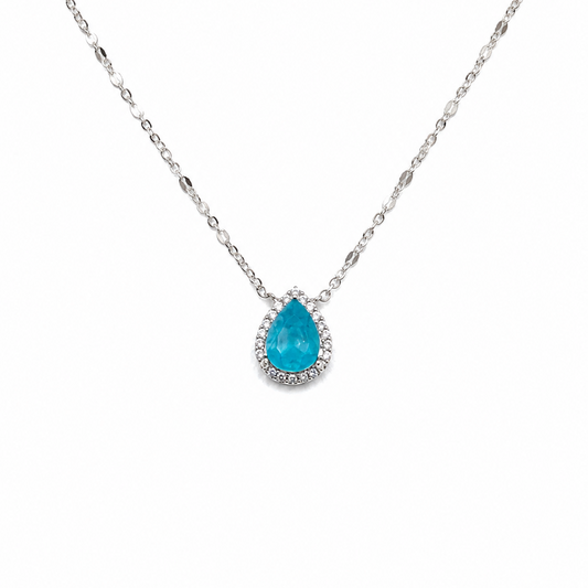 Collar lagrima celeste