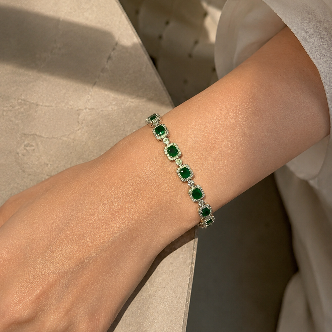 Brazalete esmeralda royale