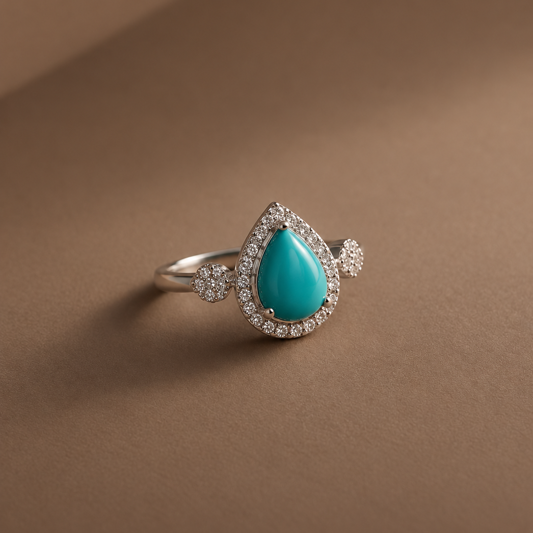 Anillo Gota Turquesa