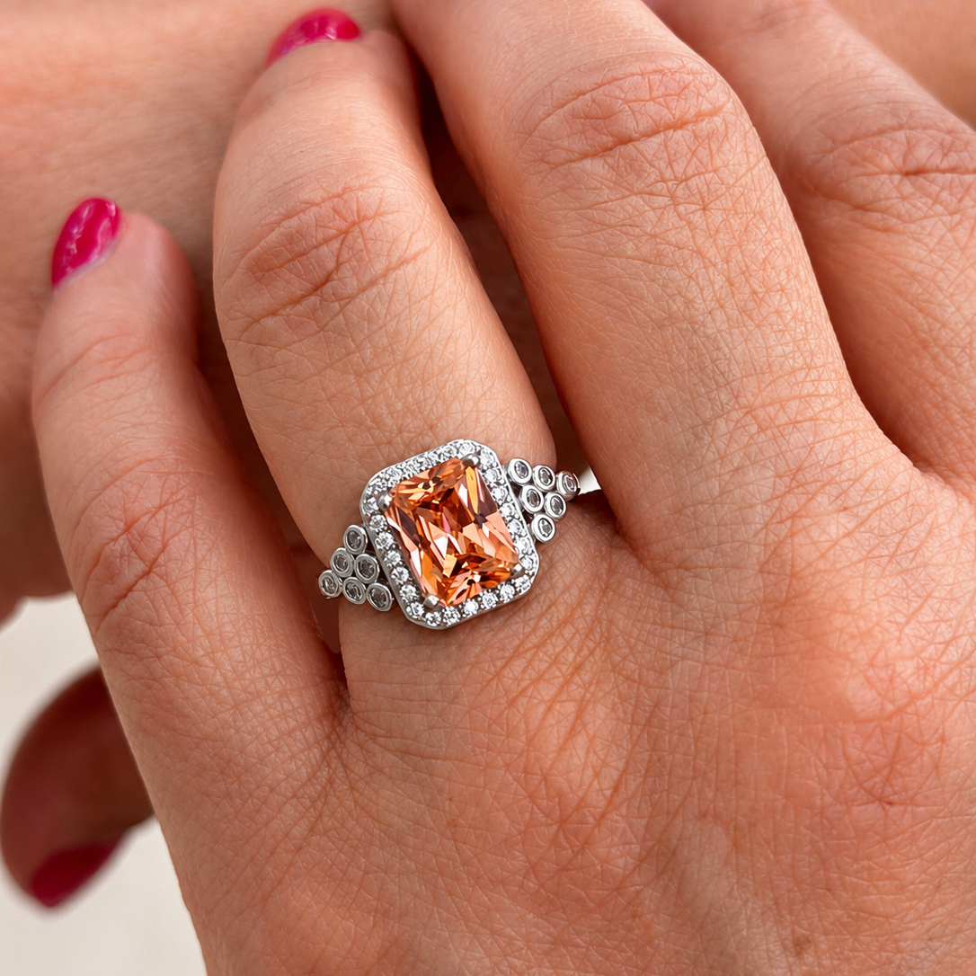 Anillo Solenne de Morganita