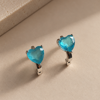 Aretes Aqua Heart