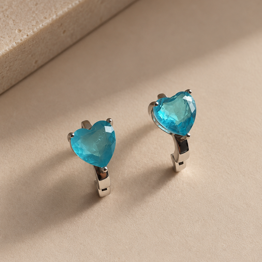 Aretes Aqua Heart
