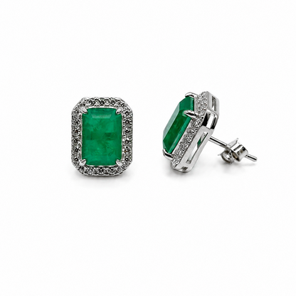 Aretes esmeraldas