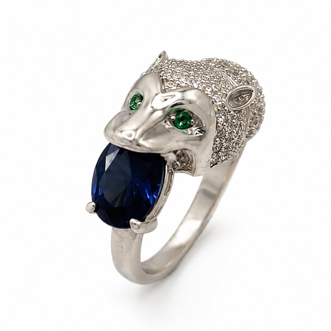 Anillo Pantera Zafiro