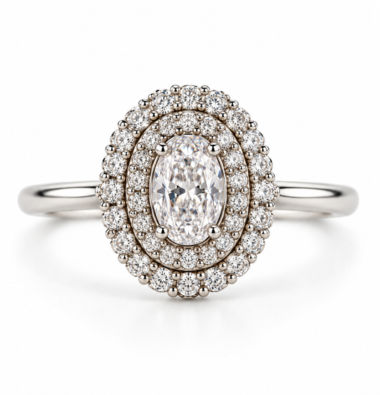 Anillo Althea Elegancia envolvente. Plata 925 con recubrimiento de rodio.