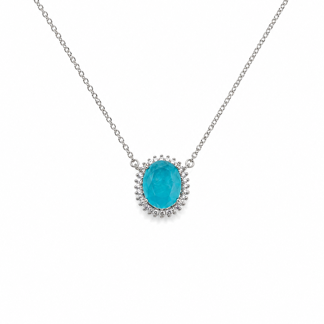 Collar Turmalina caribe