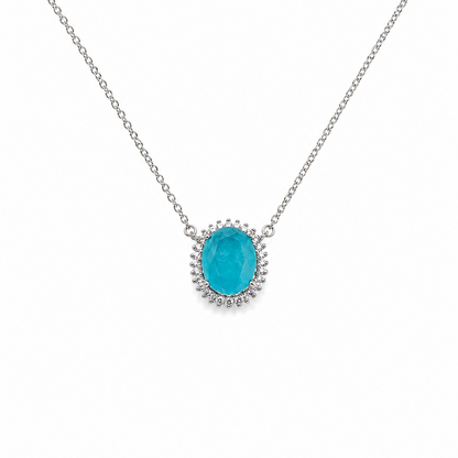 Collar Turmalina caribe