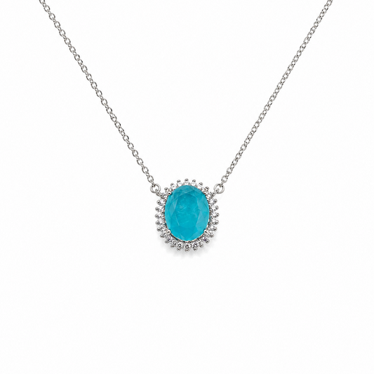 Collar Turmalina caribe